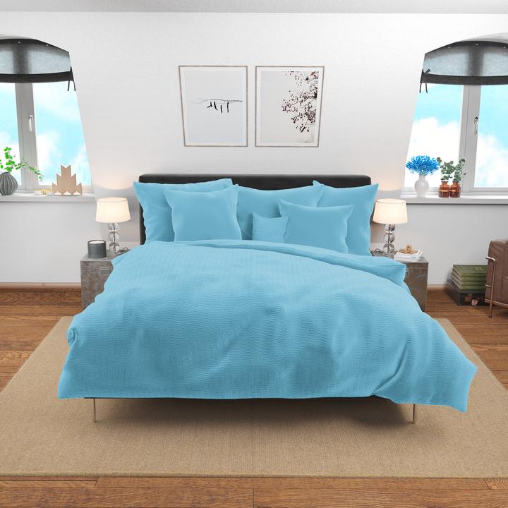 Immagine prodotto Lotus Bettwaren Seersucker di raso (Copripiumino, 200 x 210 cm)