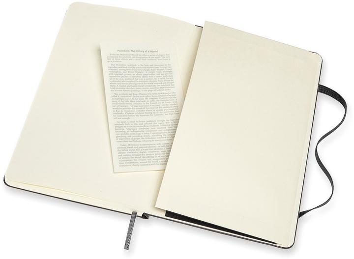 Actual product image Moleskine Notebook Double (13 x 21 cm, Lined, Plain, Hardcover)
