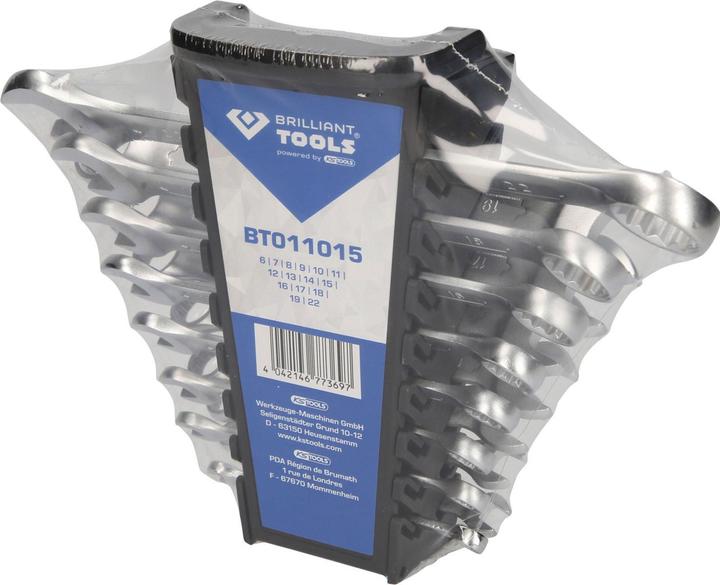 Produktbild Brilliant Tools Schlüsselsatz (18 mm, 10  mm, 15 mm, 13 mm, 17 mm, 22 mm, 12 mm, 14 mm, 19 mm, 11 mm, 16 mm)