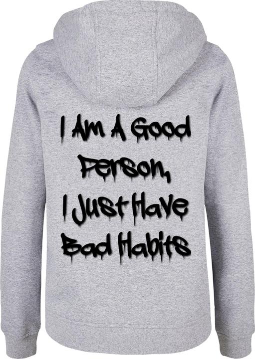 Immagine prodotto Merchcode Felpa con cappuccio da donna Bad Habits Basic - 112765 (S)