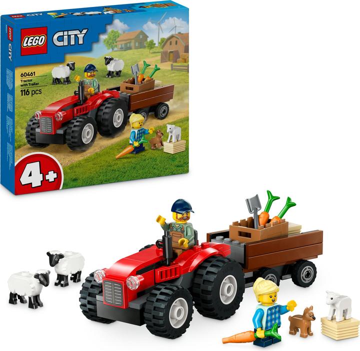 Produktbild LEGO Traktor mit Anhänger (60461, LEGO City)