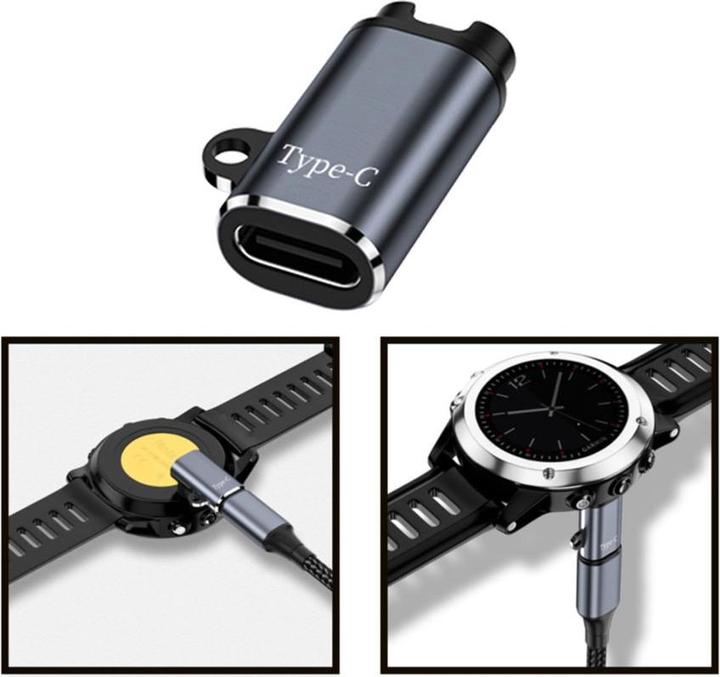 Apfelkiste Garmin Smart Watch Ladeanschluss Adapter Konverter mit USB C Anschluss