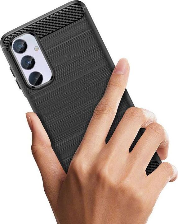 Image du produit Hurtel Etui souple à motif carbone pour Samsung Galaxy M54 Carbon Case - noir (Samsung Galaxy M54)