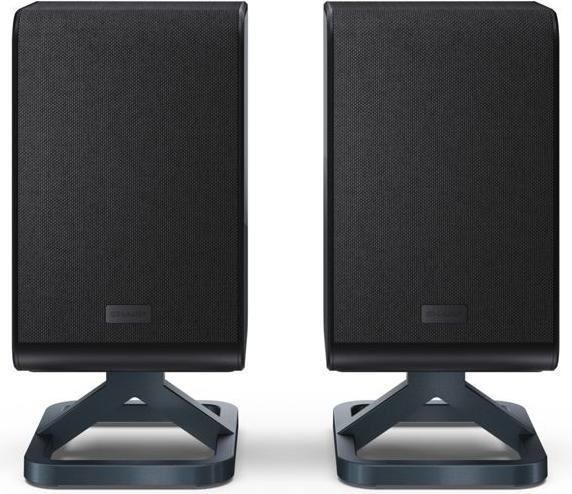 Produktbild Sharp Speakers HT-SPR52021(BK) Q Soundbar 2.0.2 Wireless Rear Surround Speakers, Black | (2.0.2 Kanal)