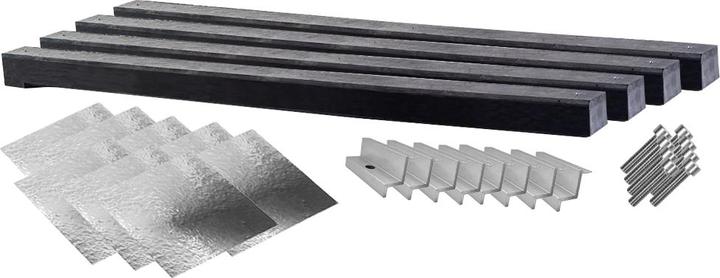 Image du produit Wattstone Montage PV est-ouest Toiture plate pour 2 panneaux solaires 0° Socle en béton avec protection en