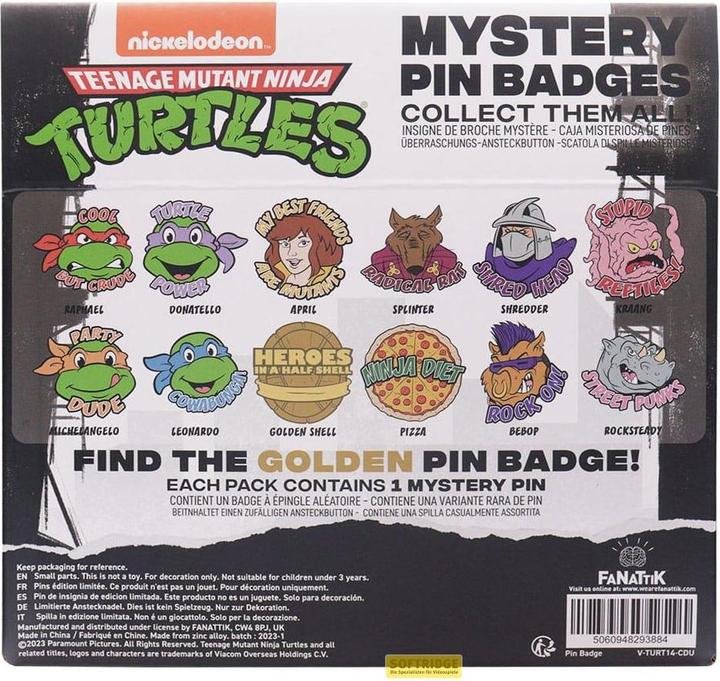 Actual product image Fanattik Teenage Mutant Ninja Turtles World Pin Badge Display (12)