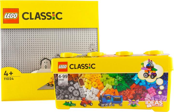 Actual product image LEGO Classic building blocks box + 1 grey plate - 10696 NEW! Parts 485x (10696)