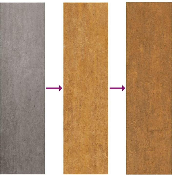 Produktbild VidaXL Gartentor 105x180 cm Wetterfester Stahl Blatt-Design Zauntor