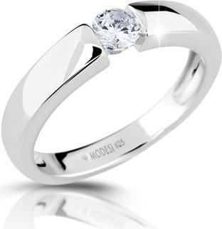 Actual product image Modesi Silver ring with cubic zirconia M01211 - Circuit: 50 mm (50)