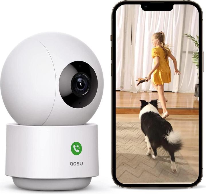 Actual product image Aosu 2K Indoor Surveillance Camera (1920 x 1080 Pixels)