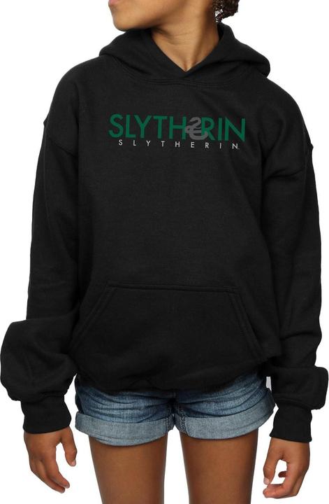 Image du produit - Sweat à capuche SLYTHERIN TEXT - Fille (128)