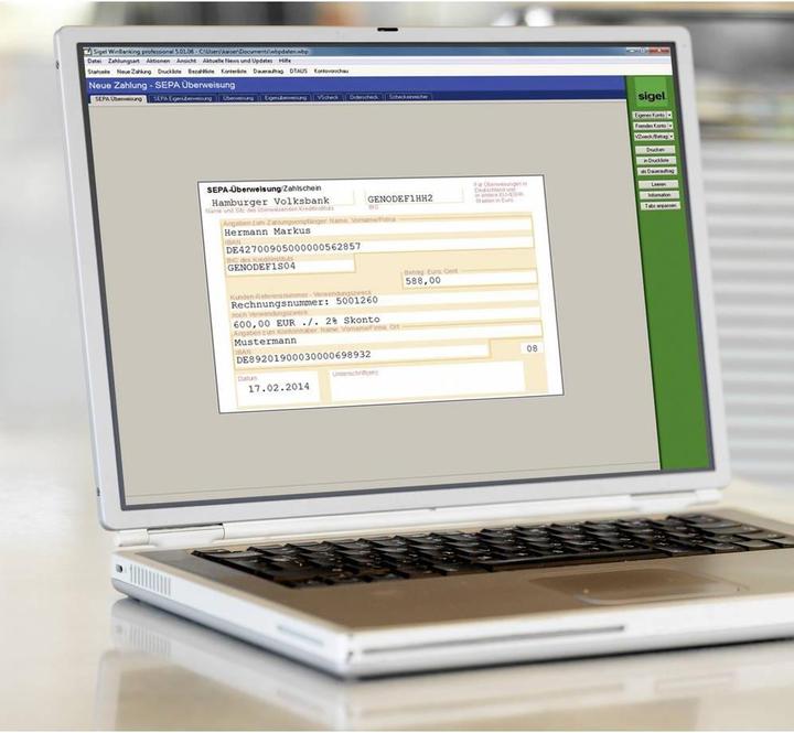 Produktbild Sigel Überweisung PC A4 (250 x)