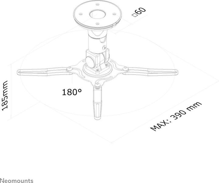 Immagine prodotto Neomounts Montaggio a soffitto Beamer C-50 (Soffitto)