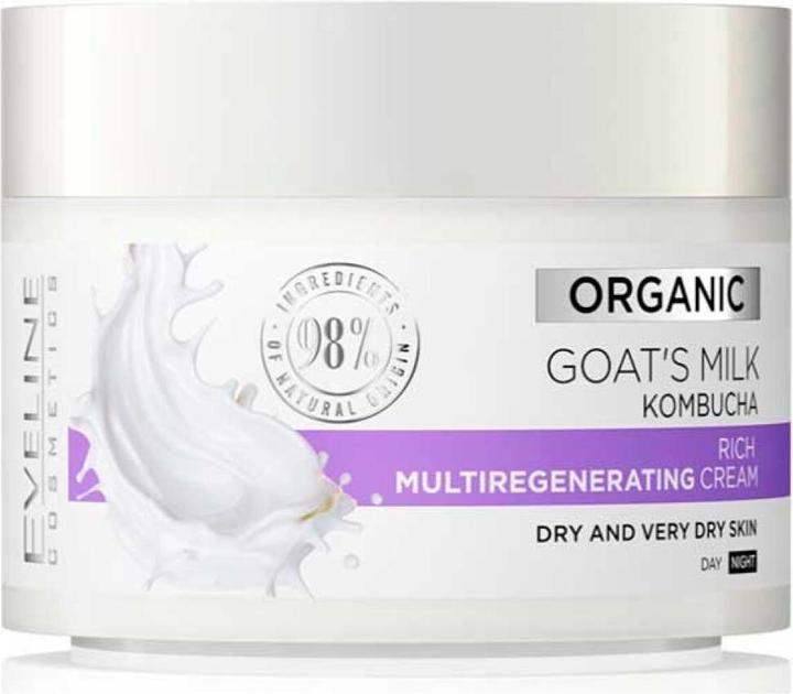 Produktbild Eveline Bio-Ziegenmilch Reichhaltige Multi-Regenerationscreme für sehr trockene Haut 50ml (50 ml, Gesichtswasser)