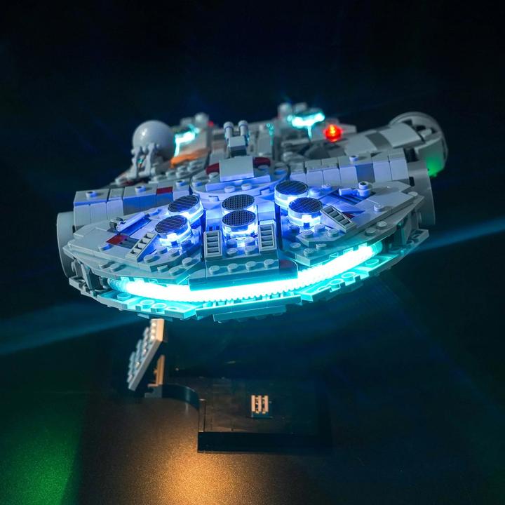 Actual product image BrickBling LED light set for LEGO Star Wars: Millennium Falcon (75375) incl. remote control