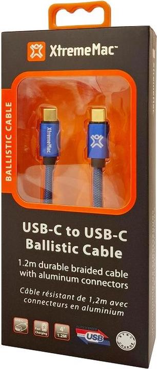Image du produit Xlayer Câble Balistique Entièrement Réversible USB-C Vers Usb- Premium 1.2m Bleu (1.20 m, USB 3.2 Gen 1)
