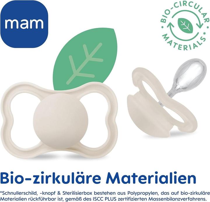 Produktbild MAM Supreme Silikon Schnuller, 2 Stück, 6-16 Monate (2 x, 6 - 16 Monate)