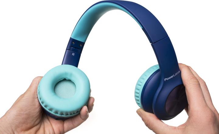 Produktbild PowerLocus PLED Bluetooth-Kinderkopfhörer blau