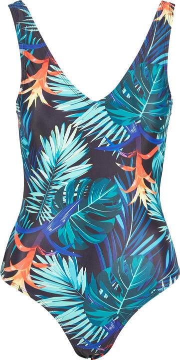 Urban Classics Ladies High Leg Pattern Swimsuit (XS)