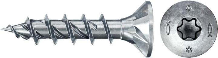 Image du produit Fischer Power-Fast II FPF II Vis à bois aggloméré 5,0x25 mm, 500 pcs., tête fraisée, empreinte Torx (500 Vis par pièce)