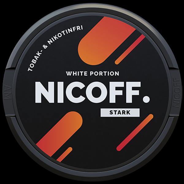 Actual product image Nicoff. Stark White Portion (Nicotine Pouches)