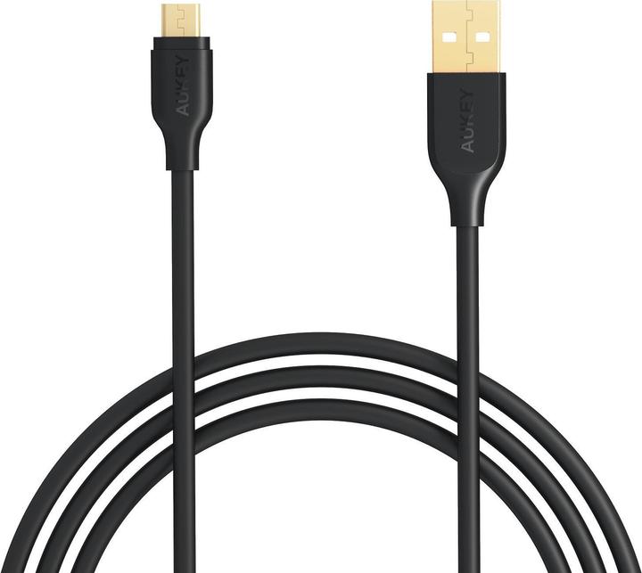 Actual product image Aukey Micro USB Gold (1 m, USB 2.0)