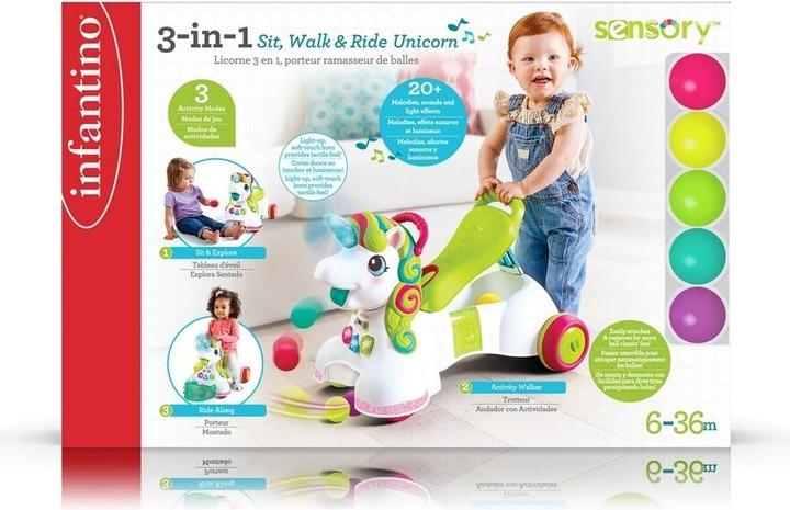 Actual product image Tega Baby 3-in-1 Lauflernwagen und Rutschauto - Einhorn
