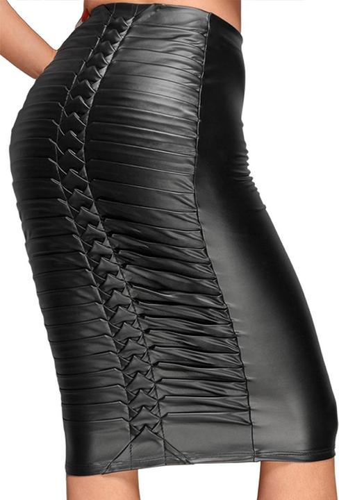 Produktbild Noir Handmade Wetlook skirt with handmade pleats (XL)