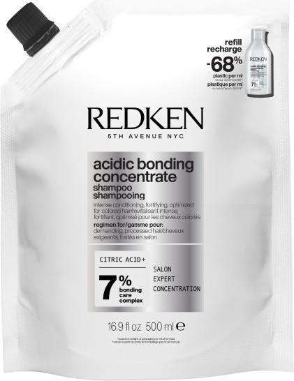Redken Acidic Bonding Concentrate Shampoo Refill Pouch (500 ml, Flüssiges Shampoo)