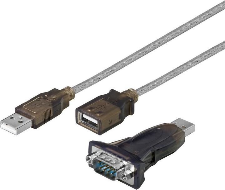 Immagine prodotto Goobay convertitore USB seriale RS232 mini, trasparente (1.50 m)