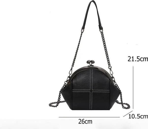 Immagine prodotto Only-Bags.Store Borsa a tracolla di design a catena Borse messenger in pelle PU di alta qualità Colore solido