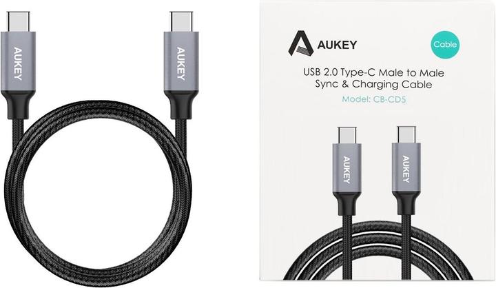 Produktbild Aukey USB C – USB C (1 m, USB 2.0)