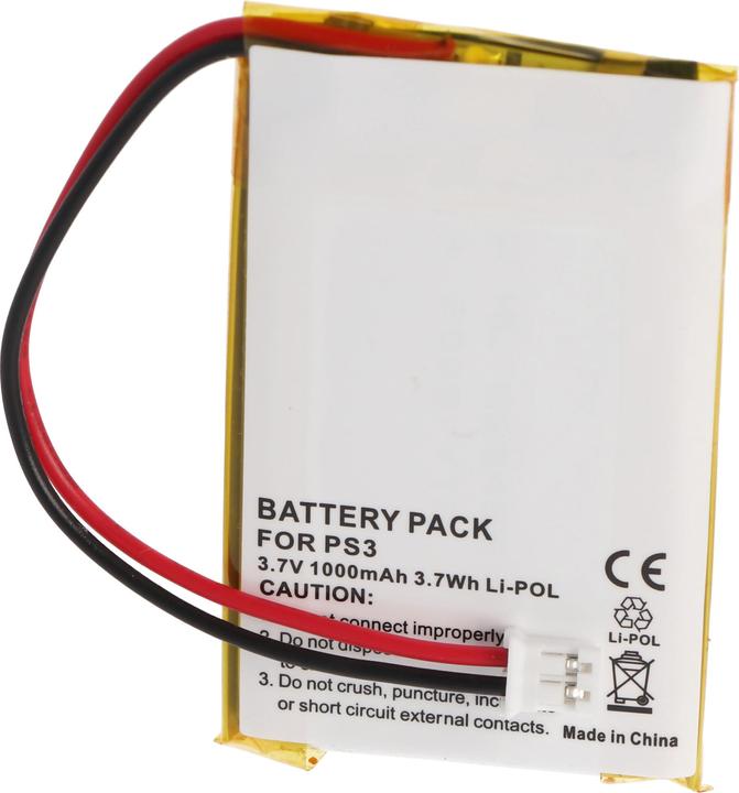 Actual product image Sony Akku PS3 SIXAXIS Wireless-Controller Akku LIS1359, LIP1359 (1 pcs., Device specific, 1000 mAh)