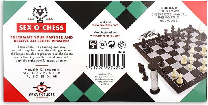 Image du produit Sexventures Sex o Chess (Jeux de plateau, Allemand, Français, Anglais, Italien, Néerlandais, Espagnol, Suédois, Norvégien, Polonais, Russe)