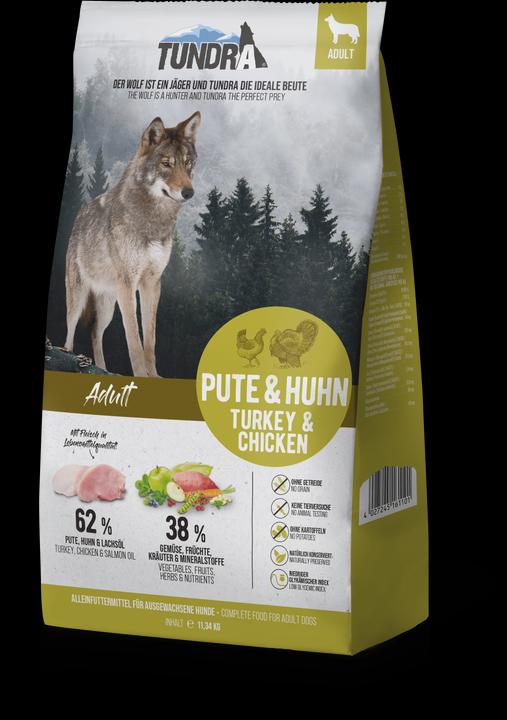 Produktbild Tundra Dog Pute & Huhn (Adult, 1 Stk., 11340 g)