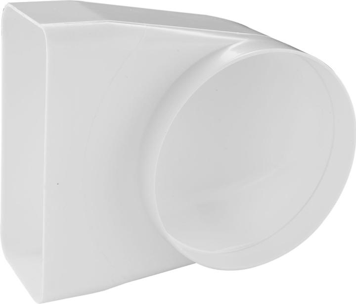 Actual product image IKM Flat duct/round duct system 125 Deflection piece 90° Connecting piece Ventilation duct