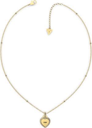 Guess Fine Heart Halskette (Edelstahl, 40 cm)