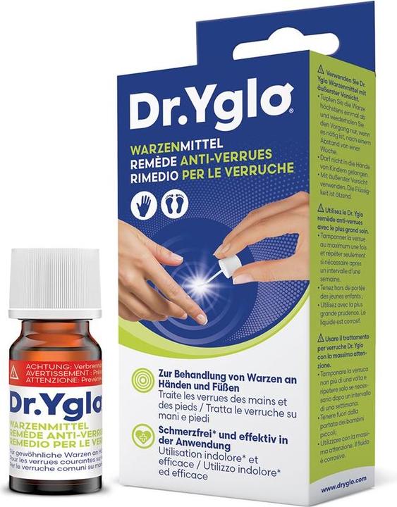 Produktbild Dr.Yglo Warzenmittel Box (Fusscrème & Fussgel, 2 ml)