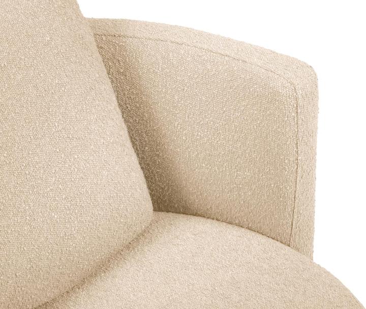 Image du produit Micadoni Bouclé Fauteuil Pivotant, "Bliss", 1 Place, 92x92x75 Fabriqué en Europe