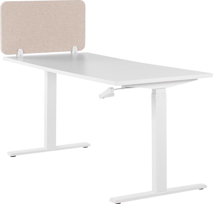 Actual product image Beliani Desk divider beige 72 x 40 cm WALLY
