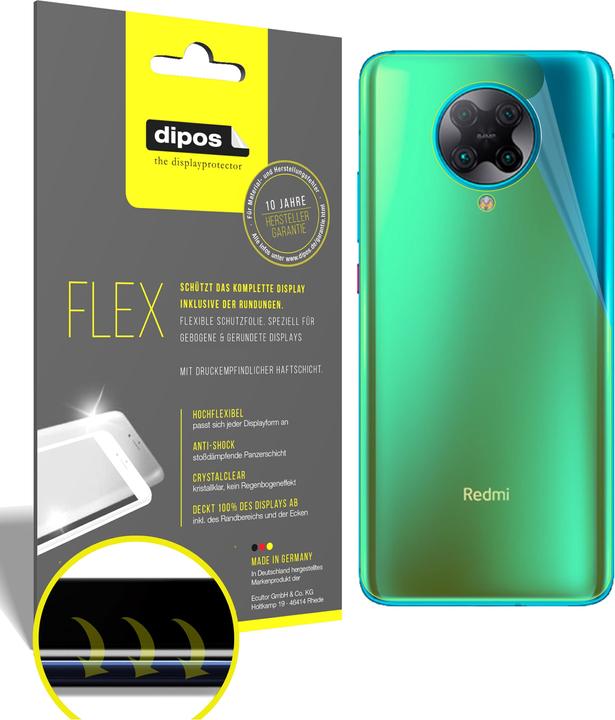 Produktbild Dipos Displayschutzfolie Full-Cover 3D (2 Stück, Xiaomi Redmi K30 Pro)