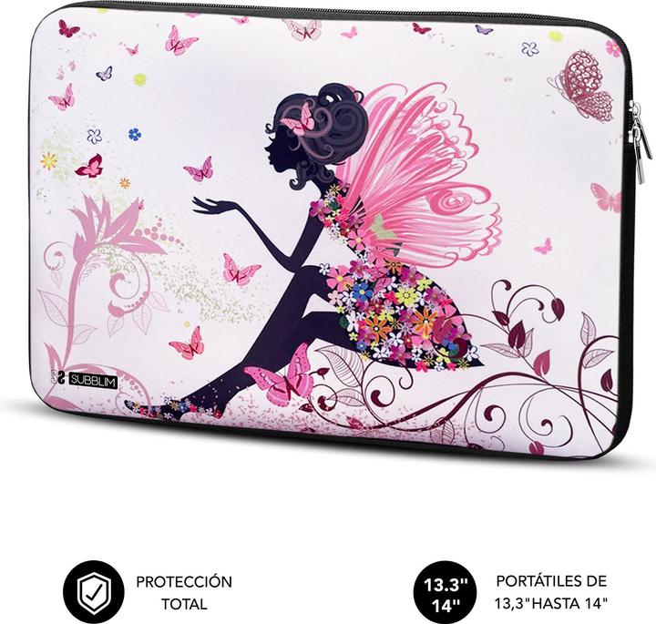 Produktbild Subblim FUNDA PORTATIL TRENDY SLEEVE NEO HADA 13,3-14" (14", Universal)