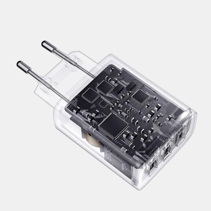 Image du produit Baseus Compact Charger 3U 17W EU Blanc (17 W)