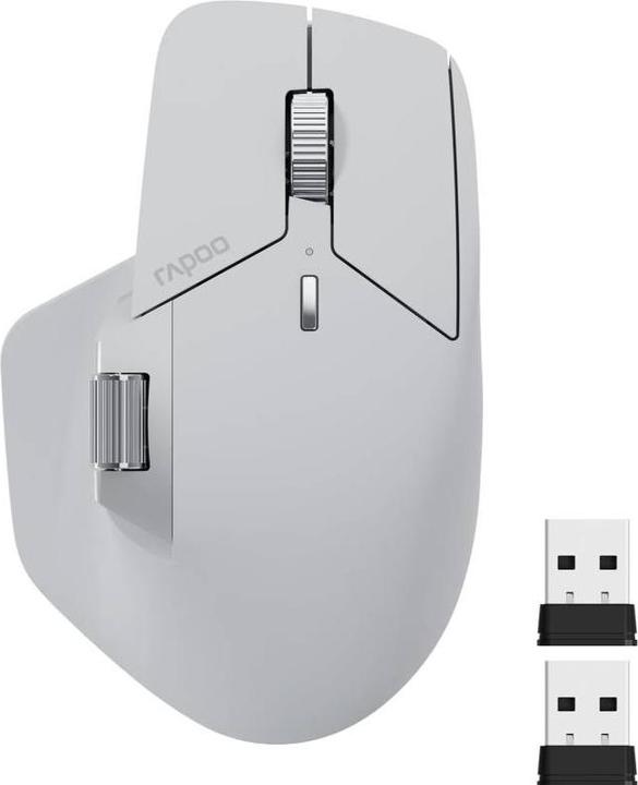 Produktbild Rapoo - MT760 - Bluetooth Maus - Kabellose Maus, Hellgrau (Kabellos)
