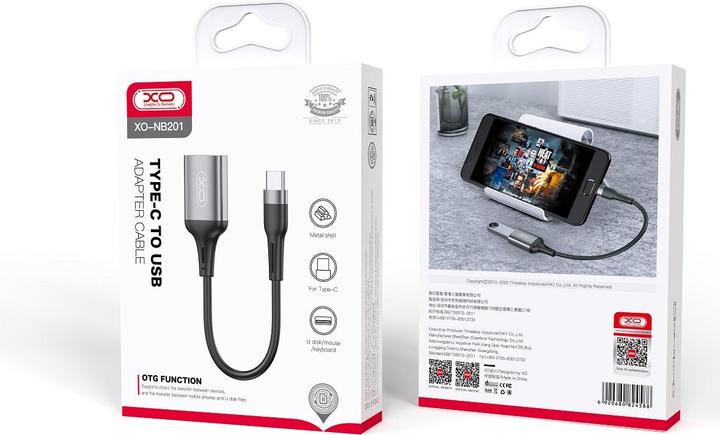 Produktbild xO Adapter OTG NB201 USB - USB-C schwarz (USB Typ C, USB Typ C)