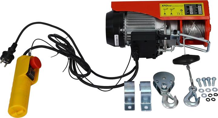 Actual product image Wiltec XPOtool Electric Winch 540W Motor Winch up to125/250kg Cable Pull 12/6m with Single-hand Control