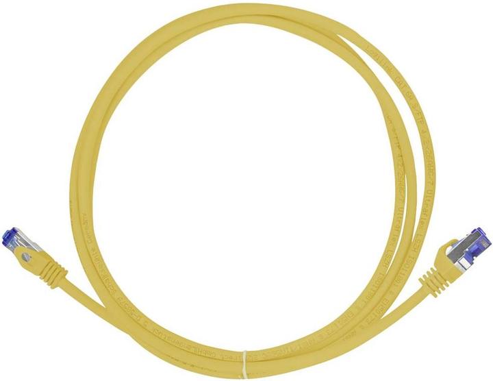Immagine prodotto LogiLink Cavo patch Ultraflex, Cat.6A, S/FTP, 15 m, giallo con cavo grezzo Cat.7, cavo extra flessibile e (S/FTP, CAT6a, 15 m)