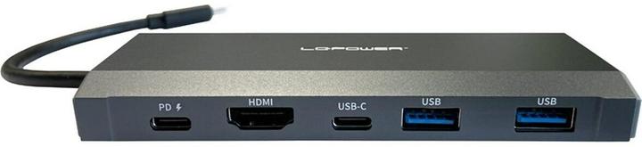 Produktbild LC-Power HUB-C-MULTI-7-M2 USB-C-Hub/M2 M.2-SSD retail (USB-C, 5 Ports)