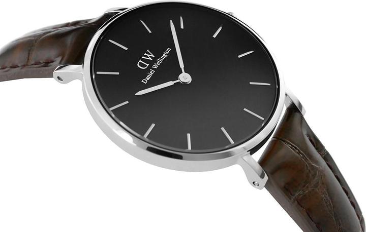 Immagine prodotto Daniel Wellington Classic Petite York Nero Argento (Orologio da polso analogico, 32 mm)