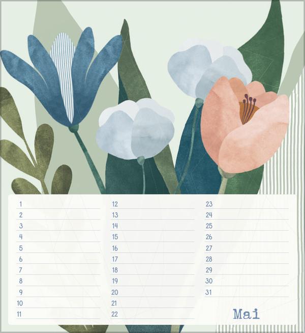 Produktbild Geburtstagskalender Bloom (Deutsch)